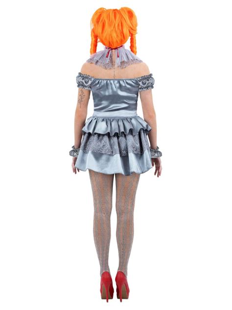 Halloween Ladies Licensed Pennywise It Clown Fancy Dress Costume New By Smiffys Ebay