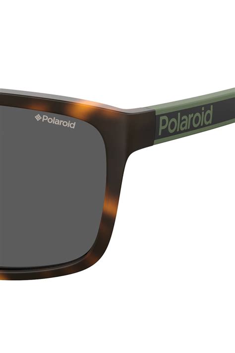 Polaroid Ochelari De Soare Patrati Polarizati Maro Tortoise Verde