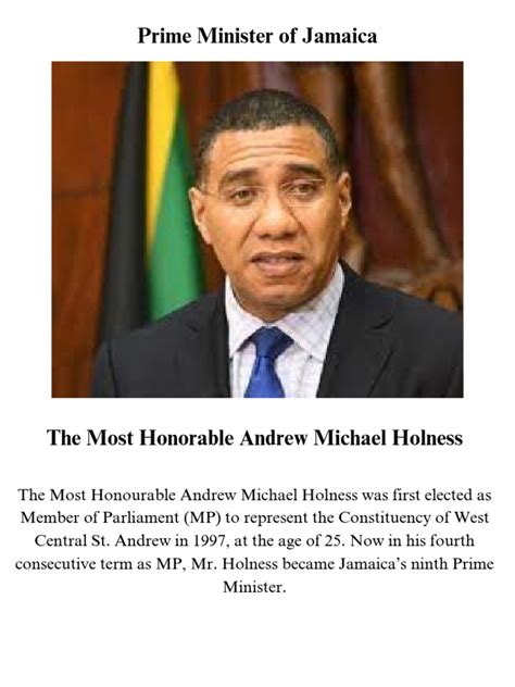 Prime Minister of Jamaica | PDF