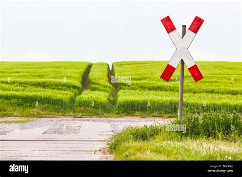 Unguarded Railway Crossing Road Sign Hi Res Stock Photography And