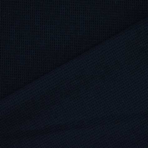 Waffle Cotton Mini Dark Blue Fabrics Hemmers