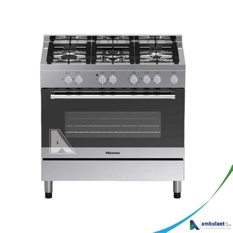 Cuisinière HISENSE 5 feux 90 60 a gaz HFS90GA5ES