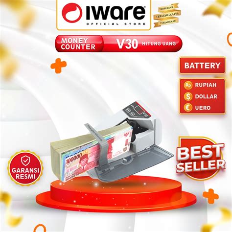 Jual Iware V30 Mesin Penghitung Uang Mini Portabel Money Handy Counter Hitung Shopee Indonesia