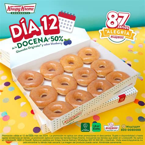 En Krispy Kreme Docena De Donas Glaseadas O Blueberry A Mitad De Precio Hoy