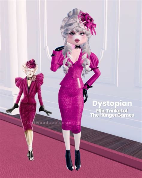 Dress To Impress Dti Outfit Inspo Dystopian Effie Trinket Of The