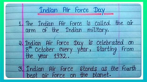 Line Essay On Indian Air Force Day In English L Indian Air Force Day