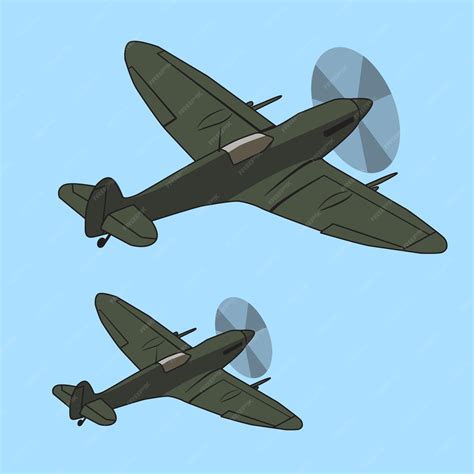 Desenhos De Avião De Guerra - Projeto de vetor de ilustração de avião de guerra vintage | Vetor Premium
