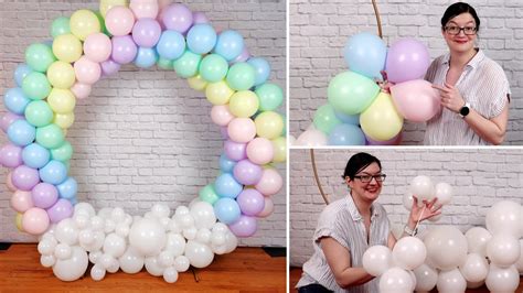 Pastel Rainbow Balloon Circle Arch YouTube