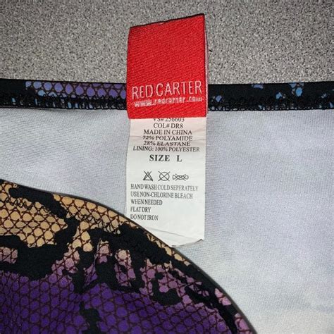 Red Carter Swim Red Carter Swimsuit Bikini Bottoms Sz L Snakeskin