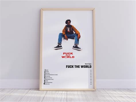 Brent Faiyaz Fuck The World Album Cover Poster Music Poster Etsy