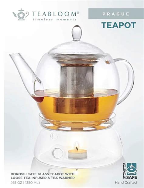 Glass Teapot And Warmer Set Amazadesign