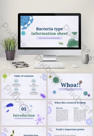 Free Fluttering Bacteria Google Slides And Powerpoint Ppt Template