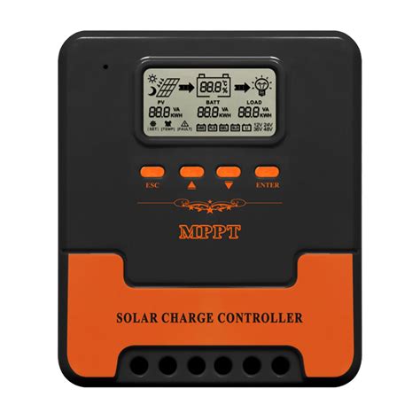 Controlador De Carga Solar MPPT 10A 20A 30A 40A 50A 60A 12V 24V Auto