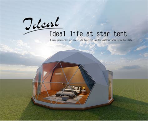 Luxury Glamping Tents 6m Diameter Waterproof Accommodation Living Eco