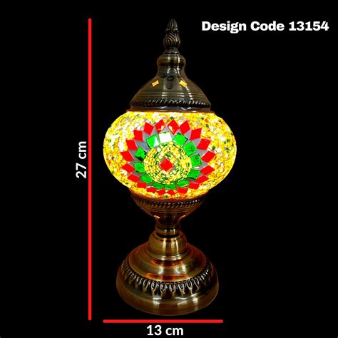 Glass Mosaic Lamp Classic Design Code 13154 Sr Creations