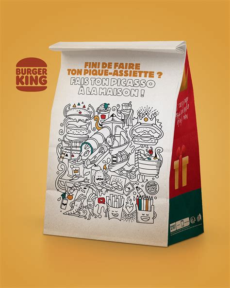 Burger King // Coloring paper bag :: Behance