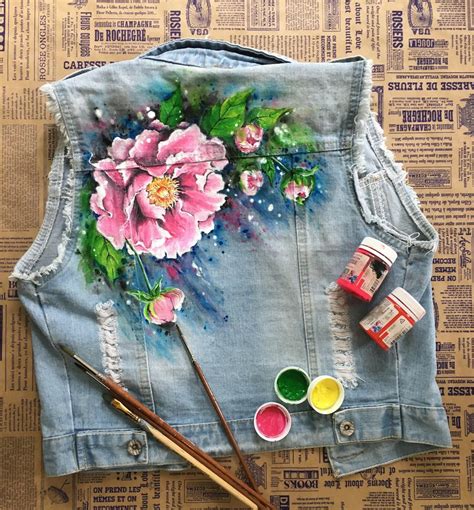 Instagram Shevelyovaart Hand Painted Denim Jacket Denim Crafts