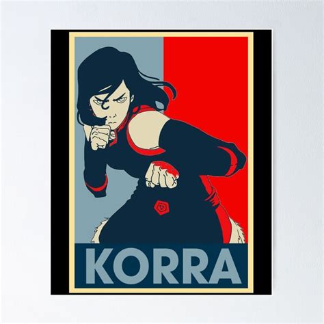 The Legend Of Korra Anime Korra Art Poster The Legend Of Korra Shop ⚡