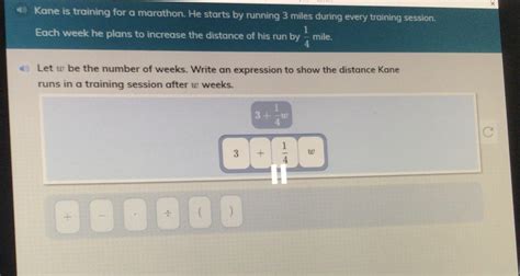 Kane Is Training For A Marathone He Started By Running 3 Miles During