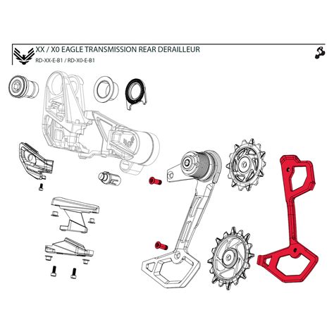 SRAM Innerer Käfig für XX XX SL X0 Eagle Schaltwerk AXS T Type