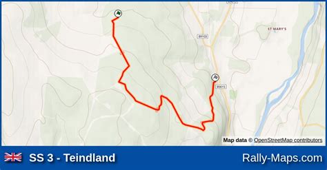 Karte WP 3 Teindland Speyside Stages 2022 SRC RallyeKarte De