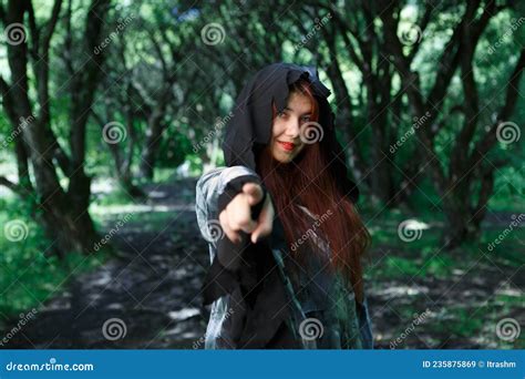 Witch Pointing Finger At Camera Stock Image Image Of Female