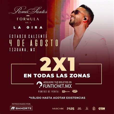 Romeo Santos En Tijuana 2023 Tijuana Eventos Conciertos