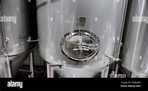 Stainless Steel Tanks For Brewing Beer Huge Stainless Vats In A