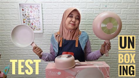 TEST ANTI LENGKETNYA PRODUK STEINCOOKWARE DAN UNBOXING GLOW PAN STEIN