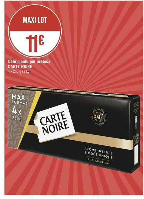 Promo Café Moulu Pur Arabica Carte Noire chez Géant iCatalogue fr