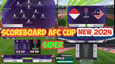 Pes 2021 New Scoreboards Asian Cup Qatar 2024 Youtube