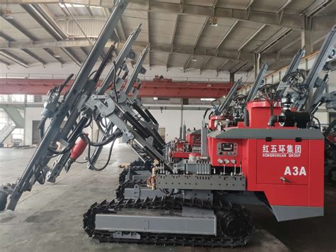 A Pneumatic Open Pit Crawler Dth Drill Rig For Road Construction Made