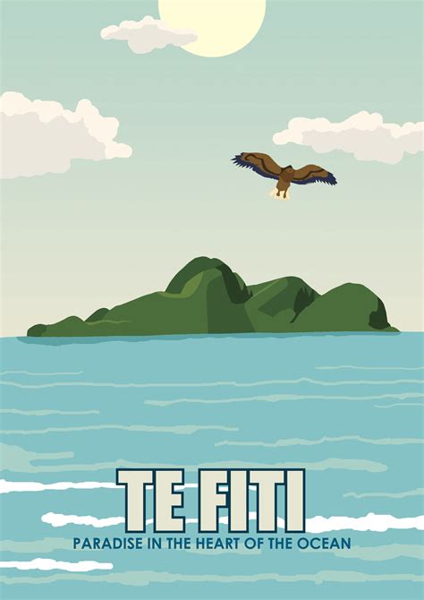 Te Fiti Travel Poster | Hywel Vaughan