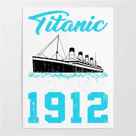 Swimmer Titanic Swim Team 1912 Swimming Poster by Kanig Designs | Society6