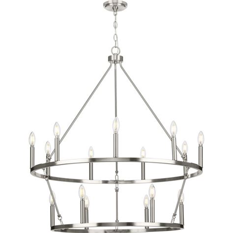 Everly Quinn Nicat Light Dimmable Tiered Chandelier Wayfair