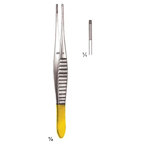 Debakey Atraumatic Tissue Forceps Tc Straight Cm Vital Med Instruments