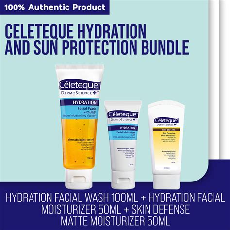 Hydrated Protected Celeteque Bundle Hydration Facial Wash