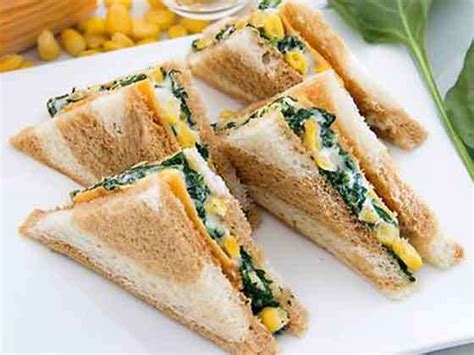 Sandwich Spinach Corn