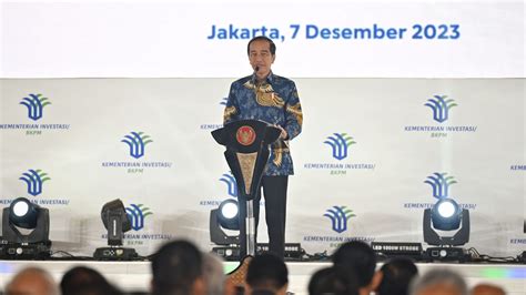 Buka Rakonas Investasi Presiden Dorong Investasi Bernilai Tambah Dan