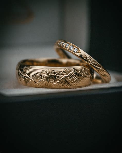 Hand Engraved Gold Wedding Rings Moira Patience Fine Jewellery