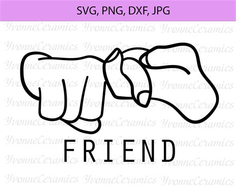 ASL Friend Svg Jpeg Png American Sign Language Svg Best - Etsy