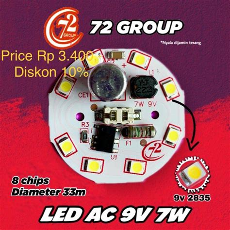 Jual MESIN LAMPU LED AC 9V 7WATT Shopee Indonesia