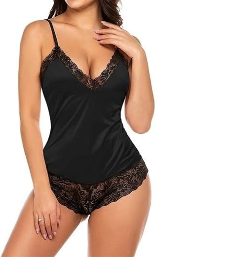 Lace Bodysuit For Women Teddy Lingerie Sexy One Piece Mini Babydoll