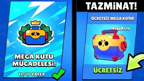 Tazmİnat📣 Herkese Ücretsİz Mega Kutular Ve Mega Kutu MÜcadelesİ🎁 Brawl Stars Youtube