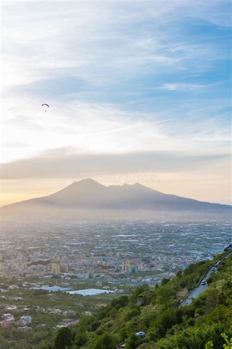 Overview of Naples and Its Vesuvius Stock Image - Image of gulf ...