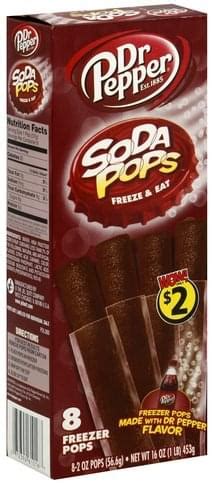 Soda Pops Soda Pops - 8 ea, Nutrition Information | Innit