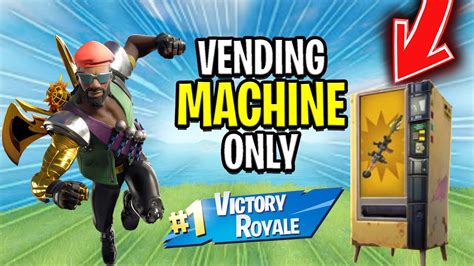 Solo Vending Machine Only Challenge Fortnite Battle Royale Youtube