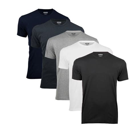 Camisetas Masculinas Basica 100 Algodão Gola Redonda Lisa Kit 5 C