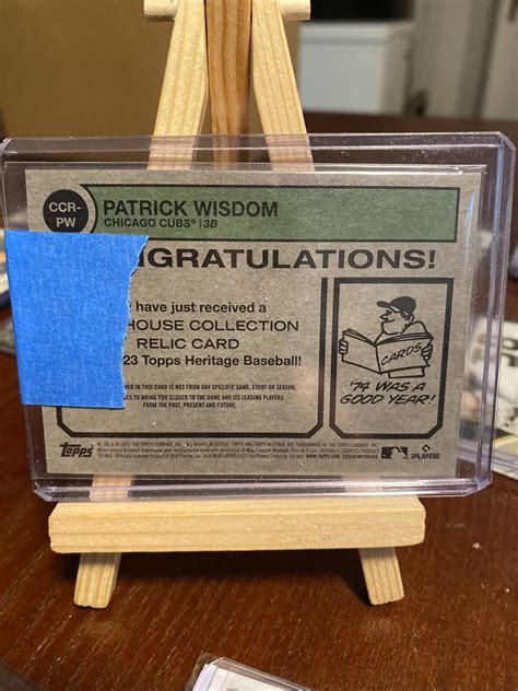 2023 Topps Heritage Clubhouse Collection Relics Patch CCR PW Patrick