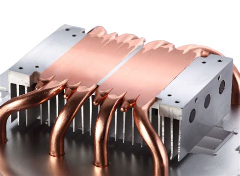 Soldered Pin Fin Heat Sink With Copper Pipe Liquid Evaporate Technology